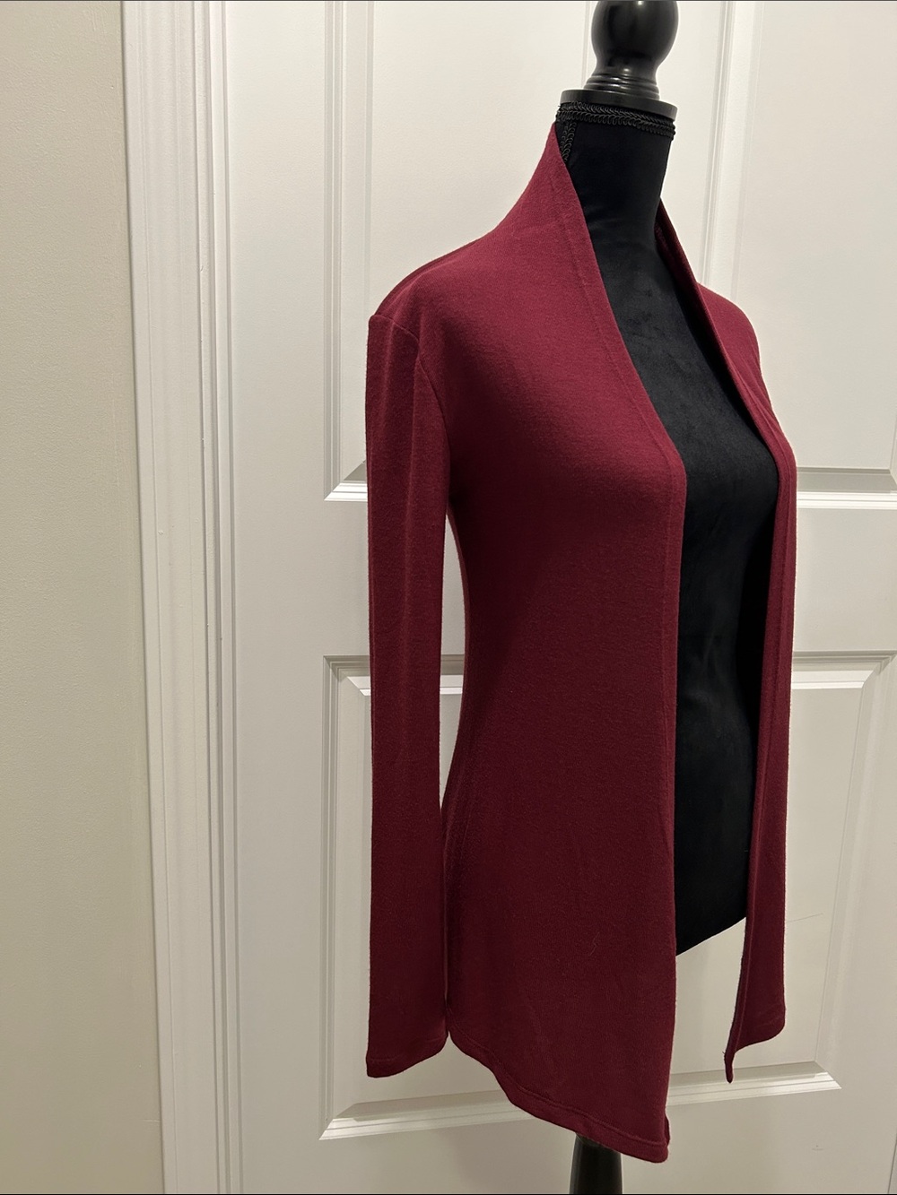Stitch Fix Abrianna Burgundy Longsleeve Knit Cardigan Size XSP - Picture 3 of 8
